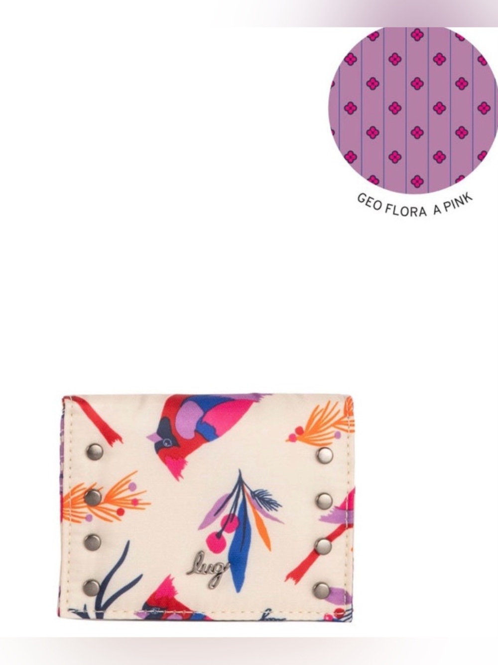 Lug Walkover RFID Wallet. Cardinals Cream. NWT